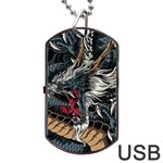 Dragon Snake Legend Japanese Mythology Dog Tag USB Flash (Two Sides)