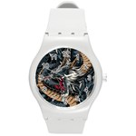 Dragon Snake Legend Japanese Mythology Round Plastic Sport Watch (M)