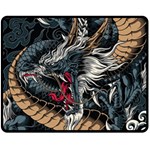 Dragon Snake Legend Japanese Mythology Two Sides Fleece Blanket (Medium)