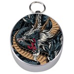 Dragon Snake Legend Japanese Mythology Silver Compasses