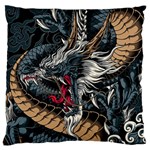 Dragon Snake Legend Japanese Mythology Standard Premium Plush Fleece Cushion Case (Two Sides)