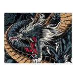 Dragon Snake Legend Japanese Mythology Two Sides Premium Plush Fleece Blanket (Mini)