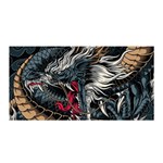 Dragon Snake Legend Japanese Mythology Satin Wrap 35  x 70 