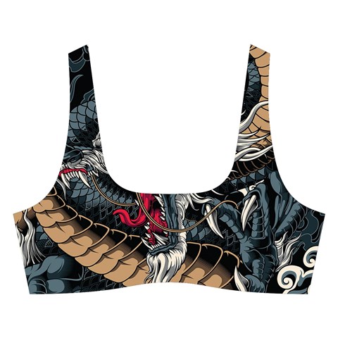 Dragon Snake Legend Japanese Mythology Cross Back Hipster Bikini Set from ArtsNow.com Front