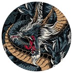 Dragon Snake Legend Japanese Mythology Round Trivet