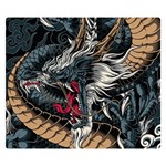 Dragon Snake Legend Japanese Mythology Premium Plush Fleece Blanket (Small)