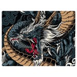 Dragon Snake Legend Japanese Mythology Premium Plush Fleece Blanket (Extra Small)