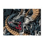 Dragon Snake Legend Japanese Mythology Crystal Sticker (A4)