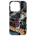 Dragon Snake Legend Japanese Mythology iPhone 14 Pro Black UV Print Case