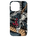 Dragon Snake Legend Japanese Mythology iPhone 14 Pro Max Black UV Print Case