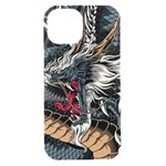 Dragon Snake Legend Japanese Mythology iPhone 15 Black UV Print PC Hardshell Case