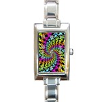 3d Grateful Dead 90 s Neon Dancing Bears Rectangle Italian Charm Watch