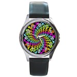 3d Grateful Dead 90 s Neon Dancing Bears Round Metal Watch