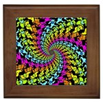 3d Grateful Dead 90 s Neon Dancing Bears Framed Tile