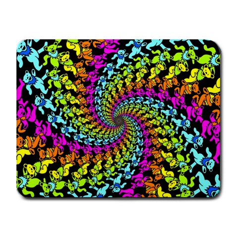 3d Grateful Dead 90 s Neon Dancing Bears Small Mousepad from ArtsNow.com Front