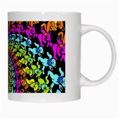 3d Grateful Dead 90 s Neon Dancing Bears White Mug from ArtsNow.com Right