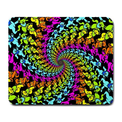 3d Grateful Dead 90 s Neon Dancing Bears Large Mousepad from ArtsNow.com Front