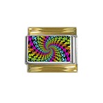 3d Grateful Dead 90 s Neon Dancing Bears Gold Trim Italian Charm (9mm)