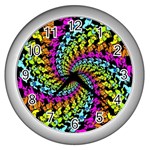 3d Grateful Dead 90 s Neon Dancing Bears Wall Clock (Silver)