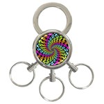 3d Grateful Dead 90 s Neon Dancing Bears 3-Ring Key Chain