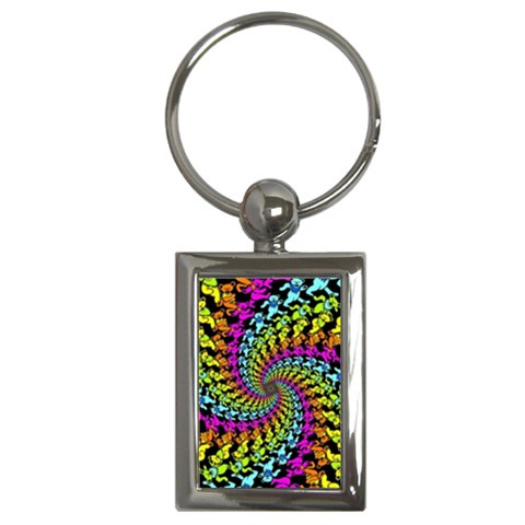 3d Grateful Dead 90 s Neon Dancing Bears Key Chain (Rectangle) from ArtsNow.com Front