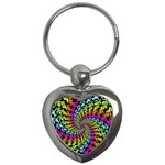 3d Grateful Dead 90 s Neon Dancing Bears Key Chain (Heart)