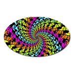 3d Grateful Dead 90 s Neon Dancing Bears Oval Magnet