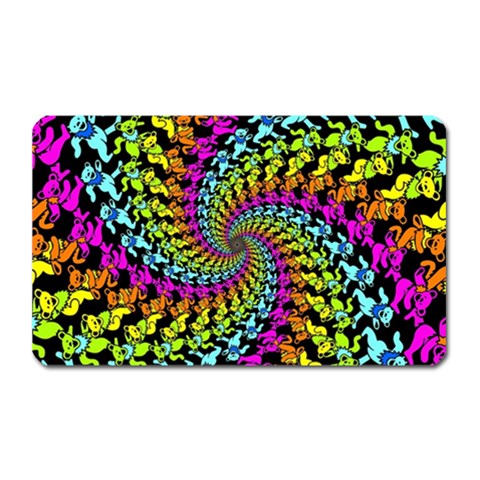 3d Grateful Dead 90 s Neon Dancing Bears Magnet (Rectangular) from ArtsNow.com Front