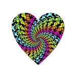 3d Grateful Dead 90 s Neon Dancing Bears Heart Magnet