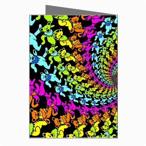 3d Grateful Dead 90 s Neon Dancing Bears Greeting Card from ArtsNow.com Right