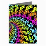 3d Grateful Dead 90 s Neon Dancing Bears Greeting Cards (Pkg of 8)