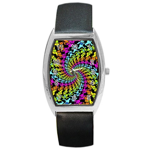 3d Grateful Dead 90 s Neon Dancing Bears Barrel Style Metal Watch from ArtsNow.com Front