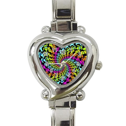 3d Grateful Dead 90 s Neon Dancing Bears Heart Italian Charm Watch from ArtsNow.com Front