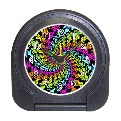 3d Grateful Dead 90 s Neon Dancing Bears Travel Alarm Clock from ArtsNow.com Front