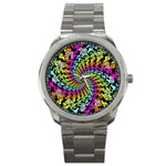 3d Grateful Dead 90 s Neon Dancing Bears Sport Metal Watch