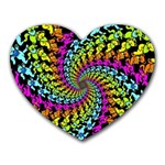 3d Grateful Dead 90 s Neon Dancing Bears Heart Mousepad