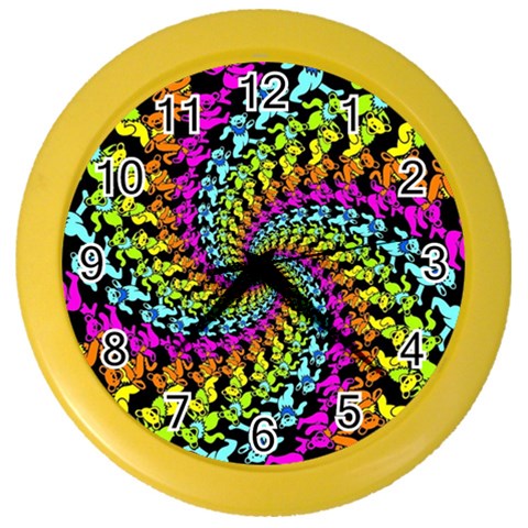 3d Grateful Dead 90 s Neon Dancing Bears Color Wall Clock from ArtsNow.com Front