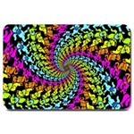 3d Grateful Dead 90 s Neon Dancing Bears Large Doormat