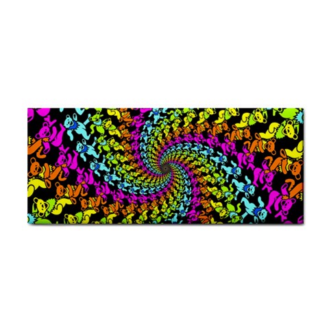 3d Grateful Dead 90 s Neon Dancing Bears Hand Towel from ArtsNow.com Front