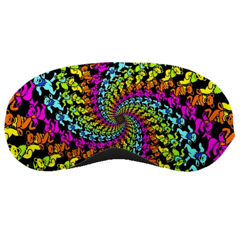 3d Grateful Dead 90 s Neon Dancing Bears Sleep Mask from ArtsNow.com Front