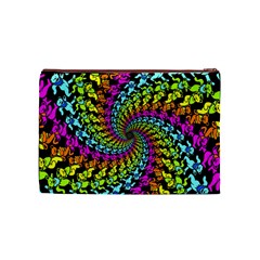 3d Grateful Dead 90 s Neon Dancing Bears Cosmetic Bag (Medium) from ArtsNow.com Front