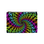 3d Grateful Dead 90 s Neon Dancing Bears Cosmetic Bag (Medium)