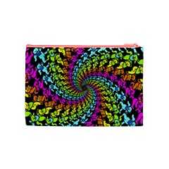 3d Grateful Dead 90 s Neon Dancing Bears Cosmetic Bag (Medium) from ArtsNow.com Back