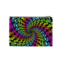 3d Grateful Dead 90 s Neon Dancing Bears Cosmetic Bag (Medium) from ArtsNow.com Back