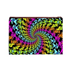 3d Grateful Dead 90 s Neon Dancing Bears Cosmetic Bag (Large) from ArtsNow.com Back