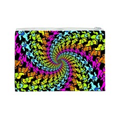 3d Grateful Dead 90 s Neon Dancing Bears Cosmetic Bag (Large) from ArtsNow.com Back