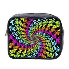 3d Grateful Dead 90 s Neon Dancing Bears Mini Toiletries Bag (Two Sides) from ArtsNow.com Front