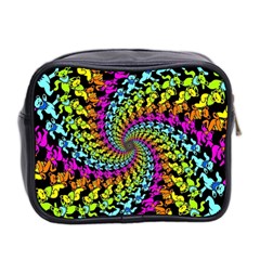 3d Grateful Dead 90 s Neon Dancing Bears Mini Toiletries Bag (Two Sides) from ArtsNow.com Back