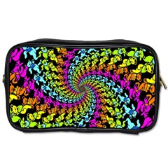 3d Grateful Dead 90 s Neon Dancing Bears Toiletries Bag (Two Sides) from ArtsNow.com Front