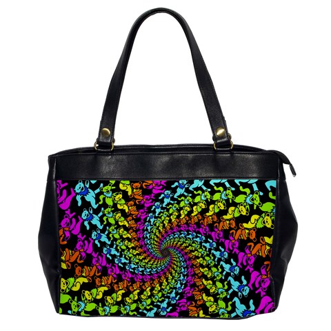 3d Grateful Dead 90 s Neon Dancing Bears Oversize Office Handbag from ArtsNow.com Front